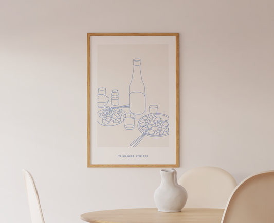 Taiwanese Stir Fry Art Print